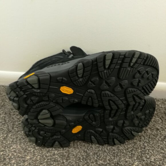 Merrell Moab 3 Mens Size 11.5 Black Hiking Boots Mountaineering Vibram Gorpcore - Picture 7 of 7